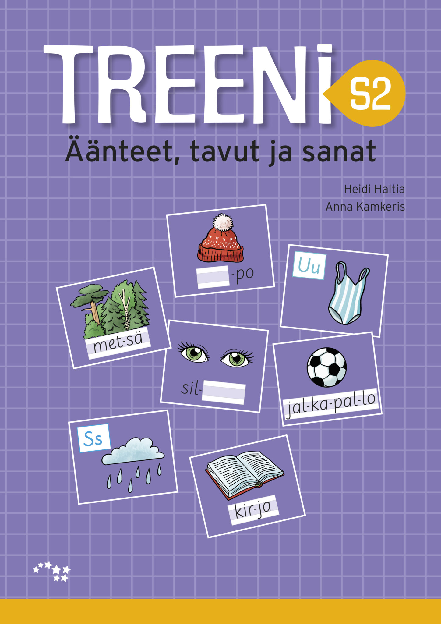 Kirjan kansikuva: Treeni S2 Äänteet, tavut, sanat