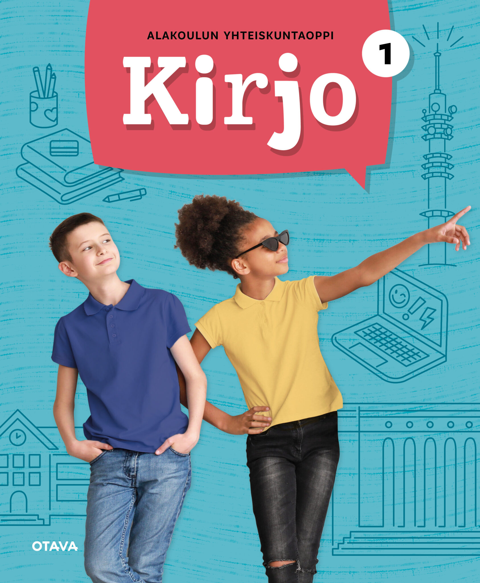 Kirjan kansikuva: Kirjo 1 – alakoulun yhteiskuntaoppi